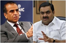 sunil mittal, gautam adani