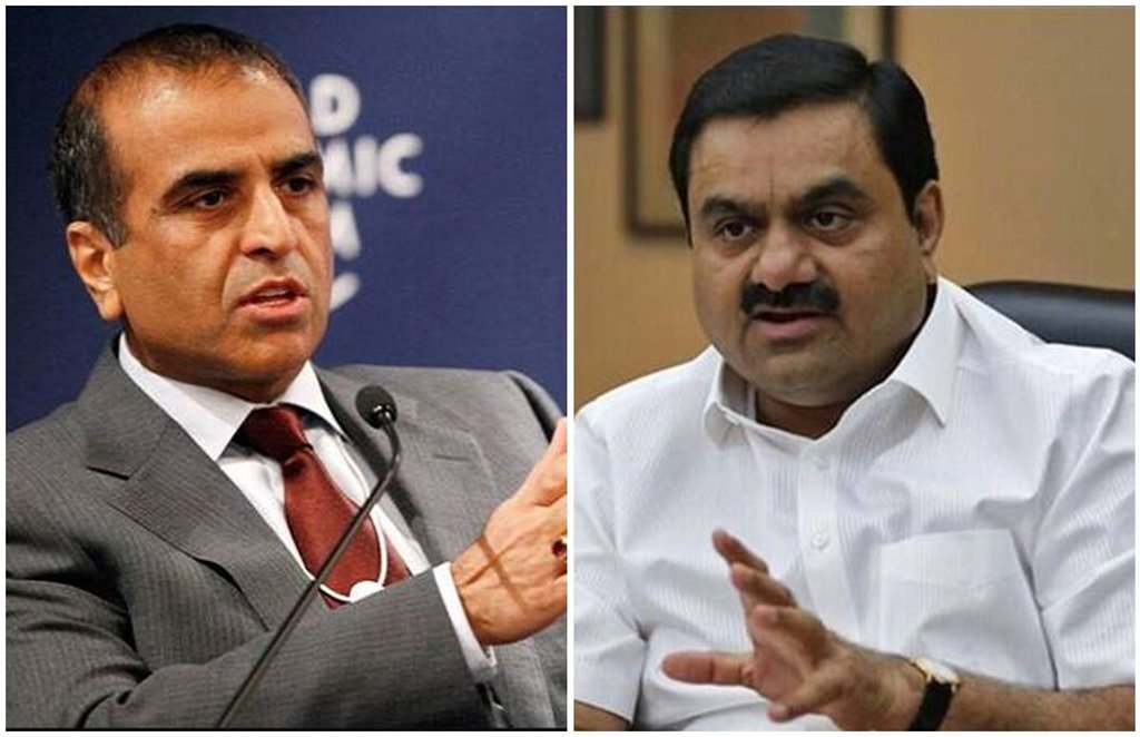 sunil mittal, gautam adani