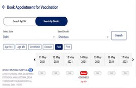 How to Find vaccination paid Slot, how to check available slot, how to registration for covid 19 vaccine