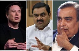 elon musk, mukesh ambani, adani