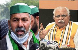 farmers protest,Manohar Lal Khattar, bhartiya kisan union, rakesh tikait, armers protest, Farm laws, Manohar Lal Khattar, Haryana CM, Farmers clash with police, hisar farmers clash, hisar police farmers clash, haryana news, national newsm jansatta