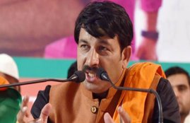 manoj tiwari, sanjeev jha, arvind kejriwal