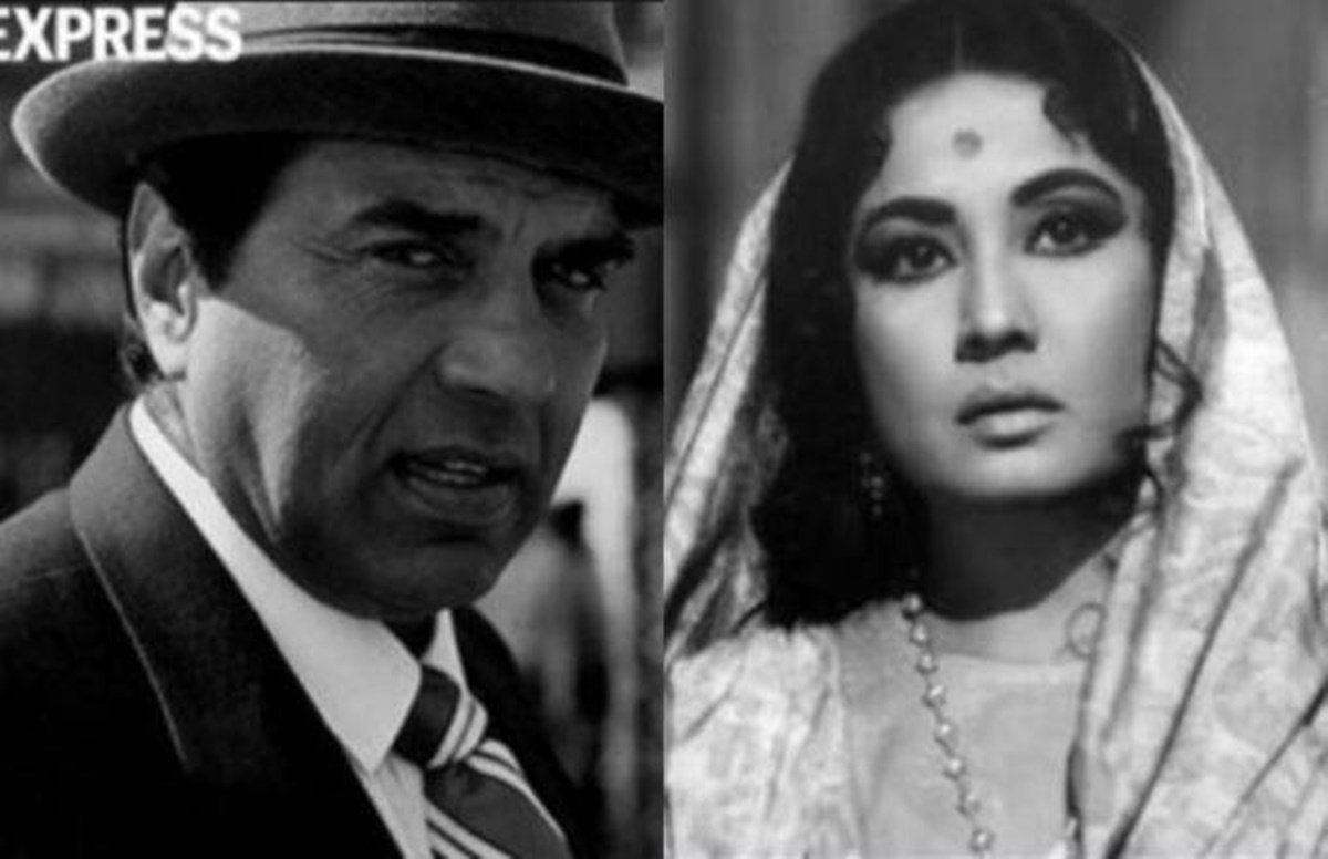 meena kumari, dharmendra