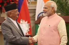 K P OLI, Narendra modi, nepal