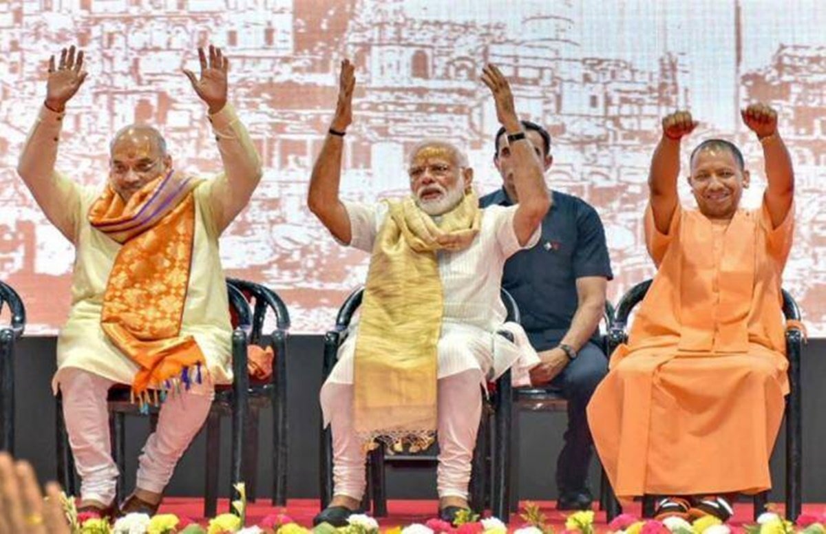 pm narendra modi, cm yogi adityanath, amit shah