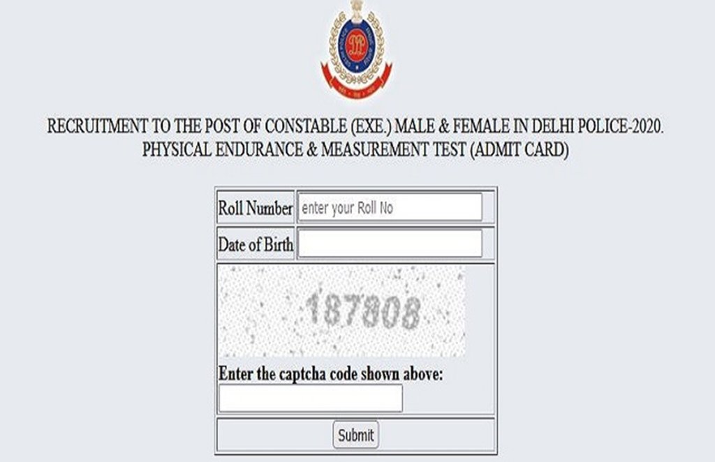 Delhi Police, Delhi Police Constable Recruitment 2021, Delhi Police Constable Recruitment Admit Card, Delhi Police Exam