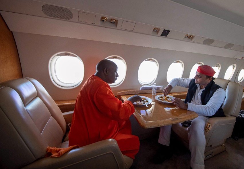 Yogi Aditya Nath, Akhilesh Yadav SP, Mulayam Singh second wife