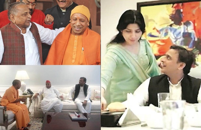 Yogi Aditya Nath, Akhilesh Yadav SP, Mulayam Singh second wife