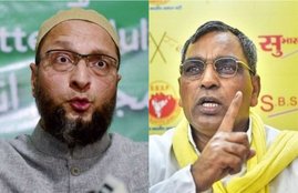 Asaduddin Owaisi, AIMIM ,Om Prakash Rajbhar