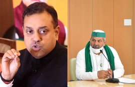 BJP, Sambit Patra, Rakesh Tikait
