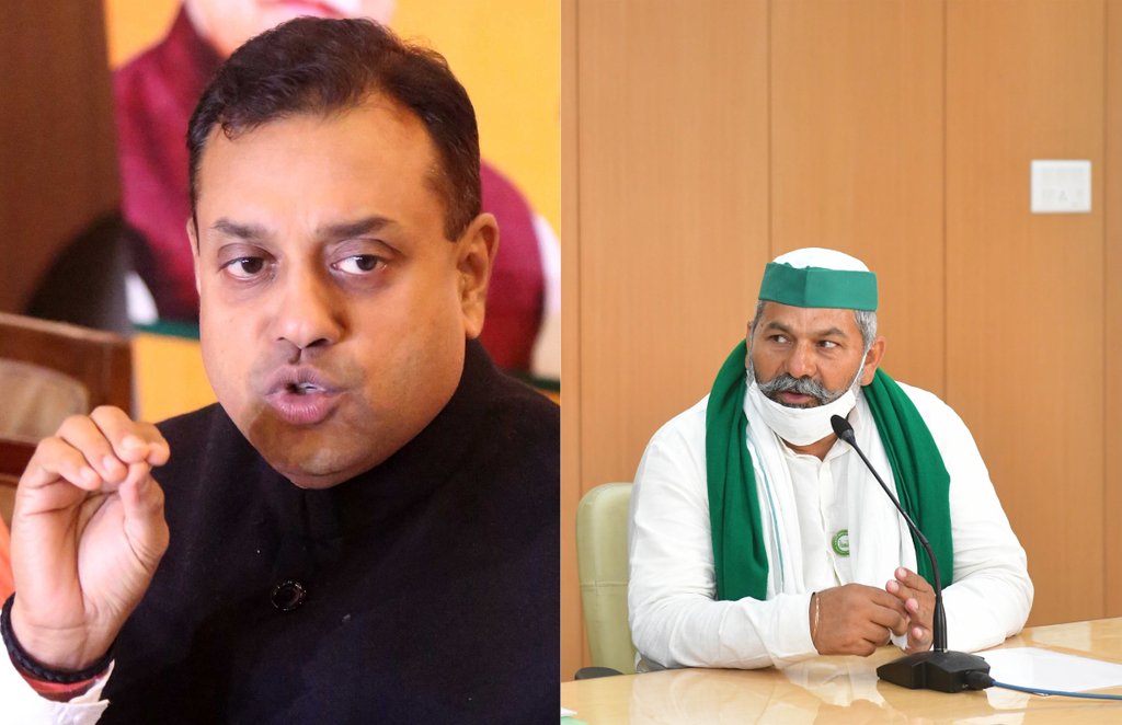 BJP, Sambit Patra, Rakesh Tikait