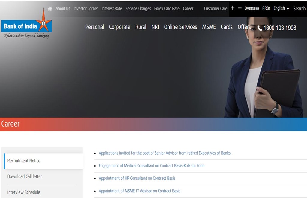 BOI Recruitment, Bank of India, BOI Vacancy Details, BOI Salary Details