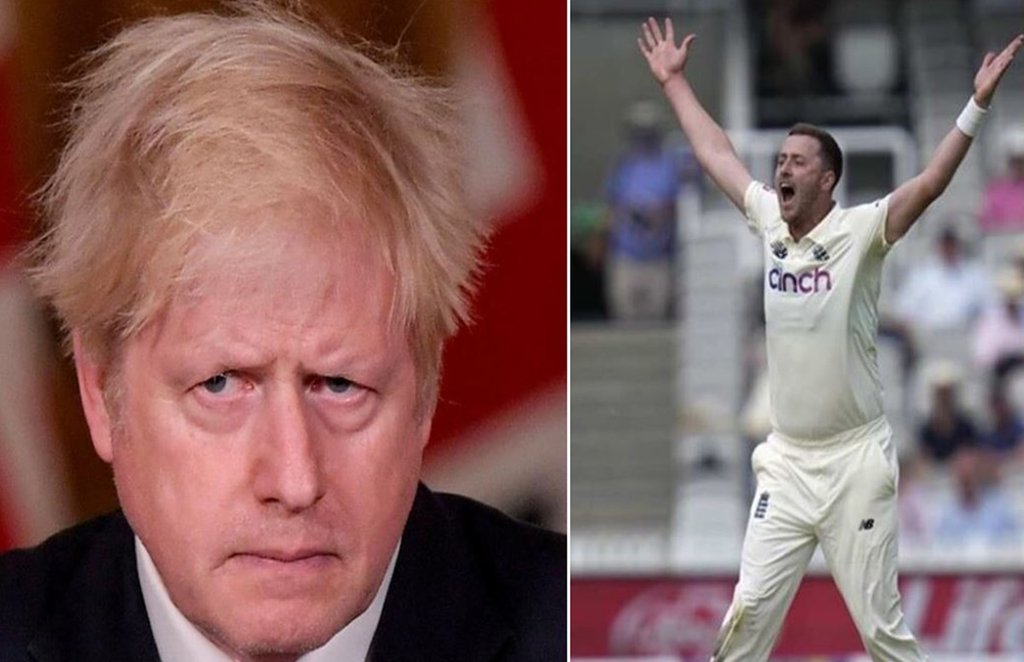 Boris Johnson, Ollie Robinson