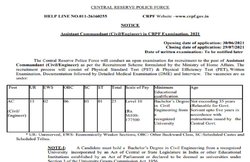 CRPF Recruitment 2021: असिस्टेंट कमांडेंट पदों पर भर्ती के लिए नोटिफिकेशन जारी, 1 लाख 77 हजार तक मिलेगी सैलरी