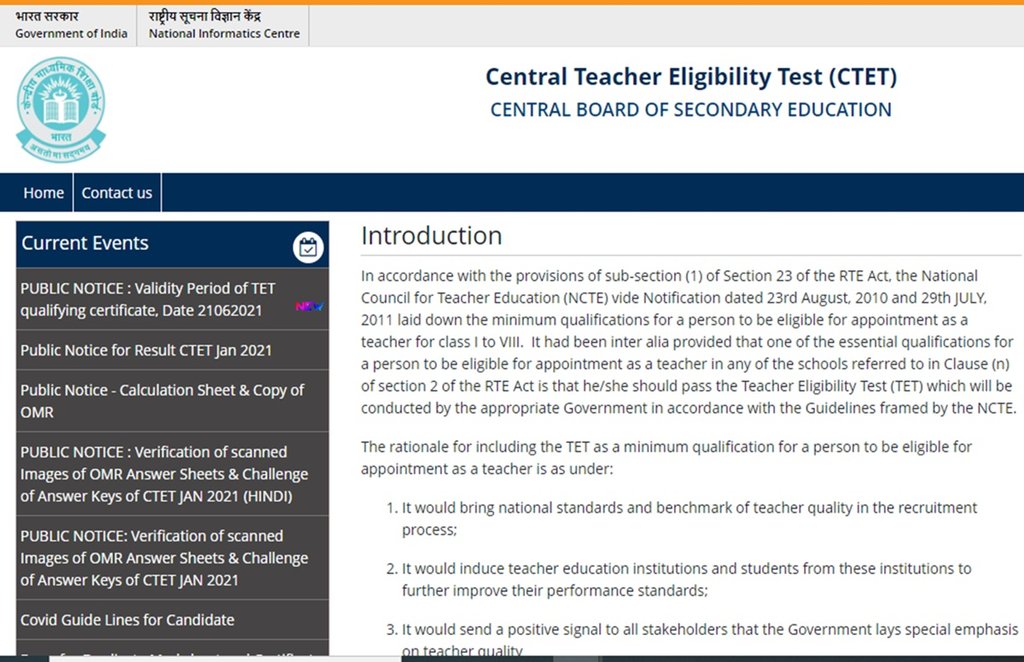 ctet 2021 notifiation, ctet 2021 paper pattern and syllabus, ctet 2021 eligibility, ctet 2021 validity, teacher eligibility test,