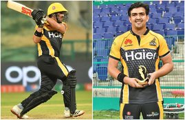 Hazratullah Zazai PSL 2021 Peshawar Zalmi vs Karachi Kings