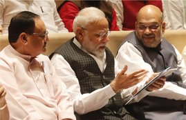 JP Nadda, Narendra Modi, Amit Shah