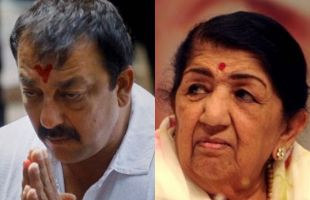 Lata Mangeshkar, Sanjay Dutt, Swara Kokila Lata Mangeshkar, लता मंगेशकर, संजय दत्त, संजी, सुनील दत्त, नरगिस दत्त