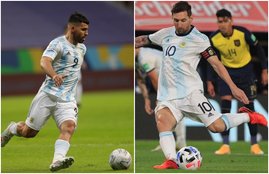 Lionel Messi Sergio Aguero COPA AMERICA 2021 Argentina Football Team