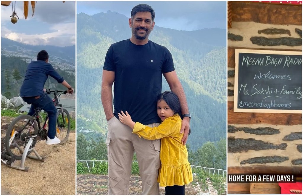 MS Dhoni Ziva Singh Dhoni Sakshi Singh Dhoni6