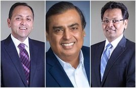 Hital R. Meswani, Nikhil R. Meswani, Rasiklal Meswani, Mukesh Ambani