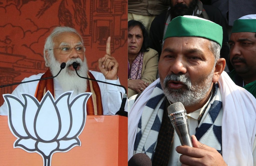 Farmers, Narendra Modi, Rakesh Tikait