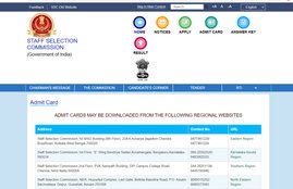SSC, Admit Card, DV Admit Card, Selection Post 7 DV Admit Card