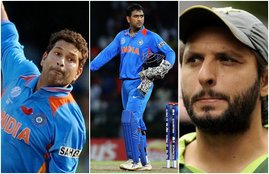 Sachin Tendulkar MS Dhoni Shahid Afridi India vs Pakistan 2007 ODI Match