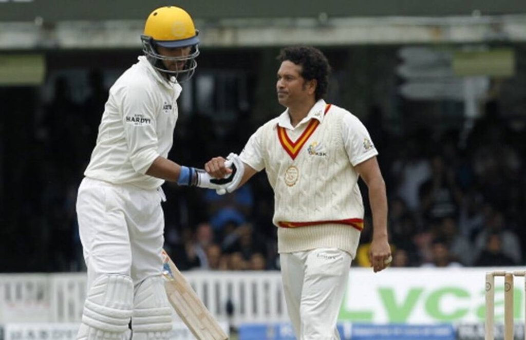 Sachin Tendulkar Saeed Ajmal Yuvraj Singh MCC vs ROW 2014 ICC