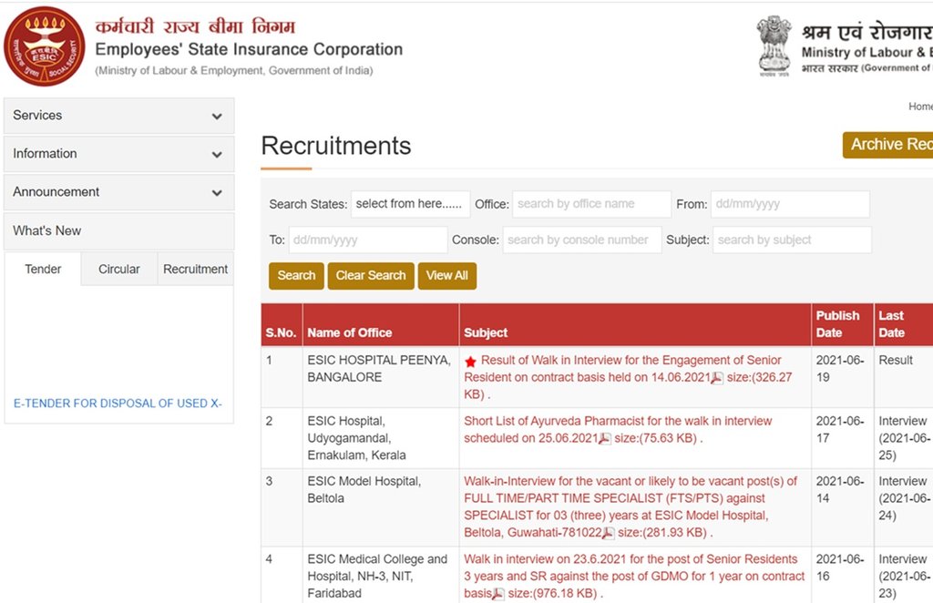 ESIC, ESIC Recruitment, ESIC Recruitment 2021, Senior Resident, Senior Resident Post, ESIC Recruitment Notification ESIC, ESIC Recruitment, ESIC Recruitment 2021, Senior Resident, Senior Resident Post, ESIC Recruitment Notification