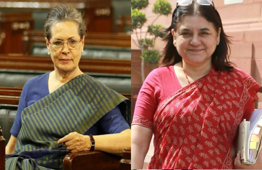 Sonia Gandhi, Maneka Gandhi