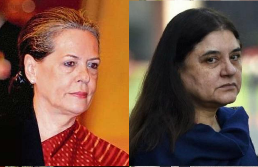 Sonia Gandhi, Maneka Gandhi