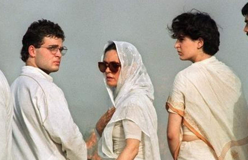 Sonia Gandhi, Rajiv Gandhi, Rahul Gandhi, Priyanka Gandhi