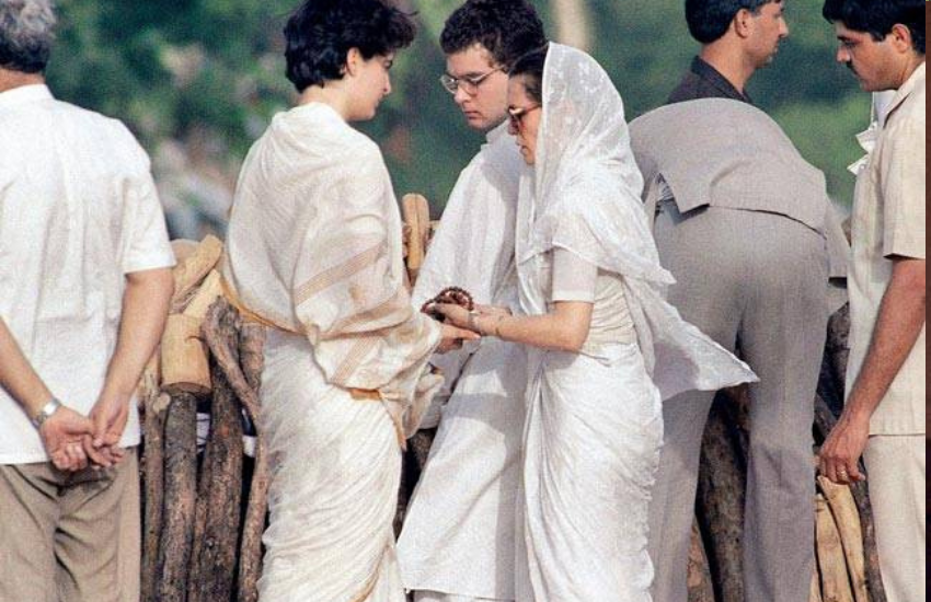 Sonia Gandhi, Rajiv Gandhi, Rahul Gandhi, Priyanka Gandhi