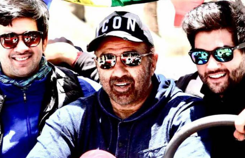Sunny Deol, Karan Deol, Pooja Deol