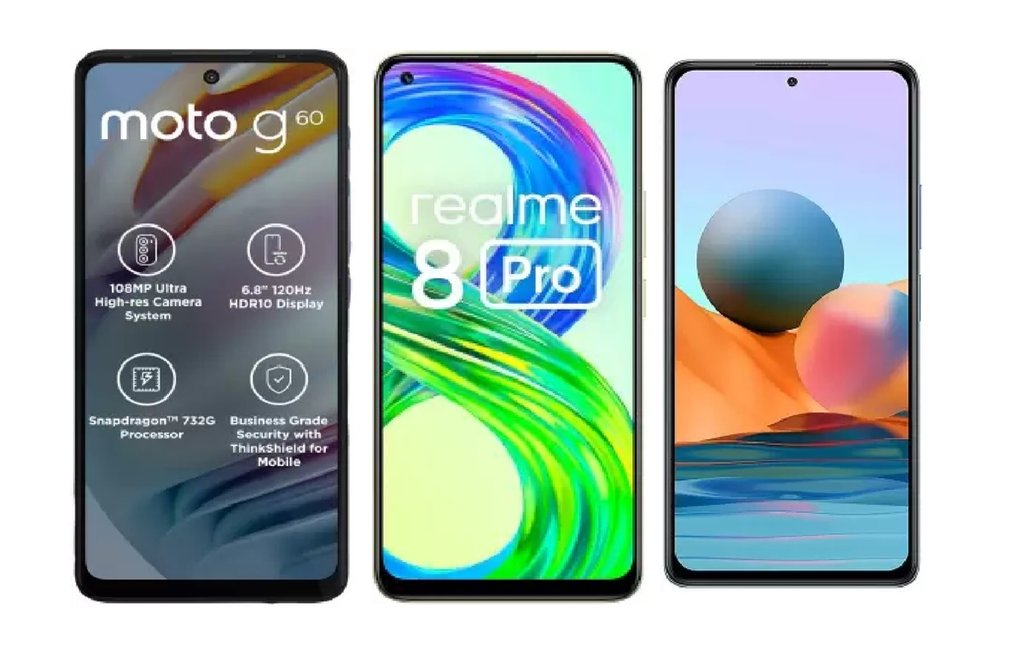Is Motorola G60 a 5G phone?, Is Realme 8 Pro is a 5G phone?, Is redmi Note 10 Pro Max is 5G phone?,