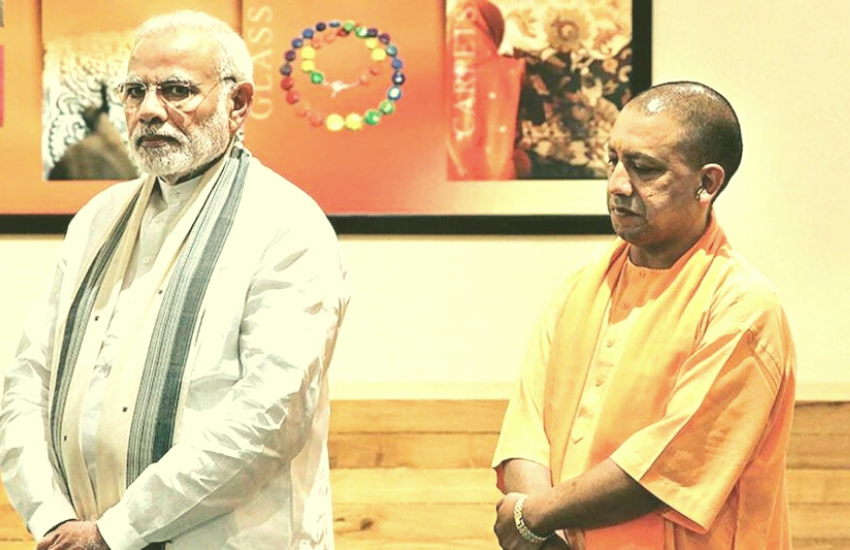 Akhilesh Yadav, Narendra Modi, Yogi Adityanath