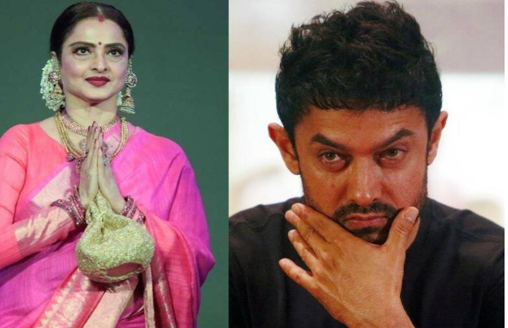 rekha, aamir khan, shekhar kapoor rekha, aamir khan, shekhar kapoor
