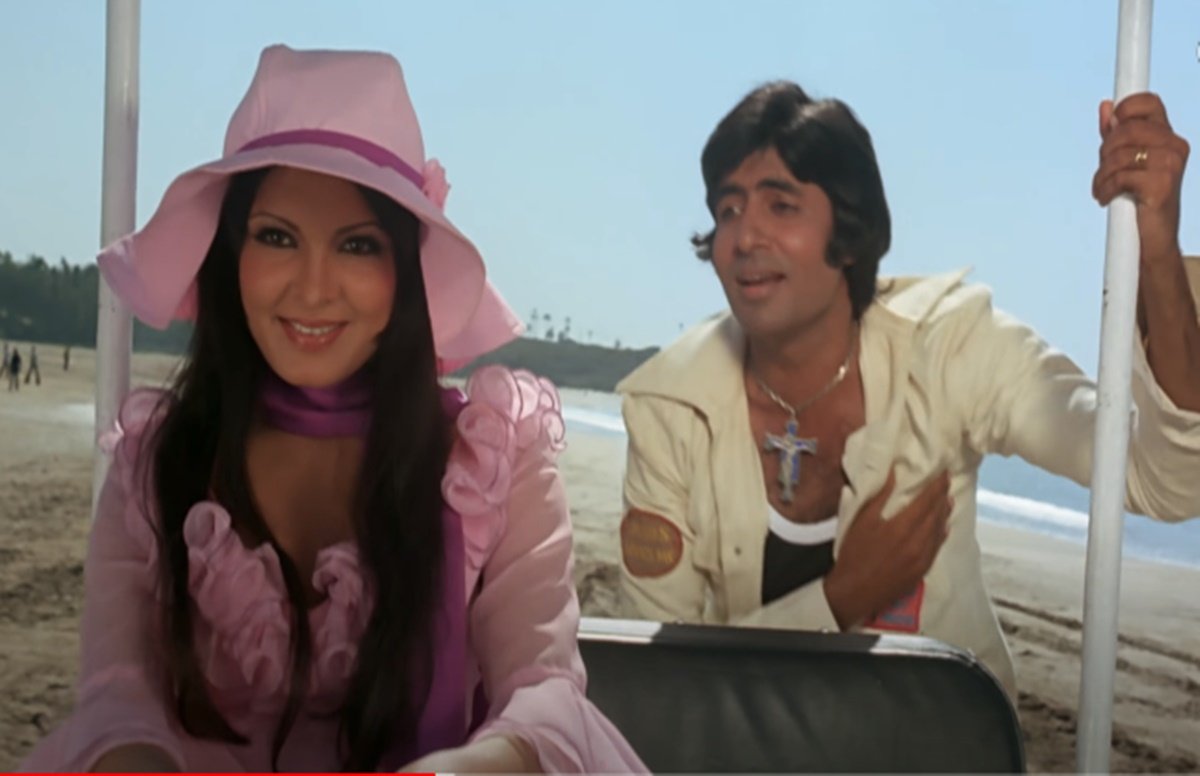 parveen babi. amitabh bachchan, amar akbar anthony