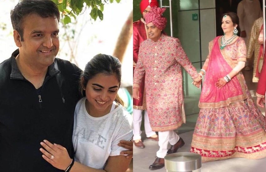 मुकेश अंबानी ने अपनी इकलौती बेटी ईशा की शादी पीरामल ग्रुप के एग्जीक्युटिव डायरेक्टर आनंद पीरामल से की है। पीरामल ग्रुप दवाओं के कारोबार की दुनिया का बड़ा नाम है। ( <a href="https://www.jansatta.com/photos/picture-gallery/reliance-head-mukesh-ambani-wife-nita-ambani-from-private-jet-to-3-lakh-rs-cost-tea-know-anand-piramal-mil-luxurious-lifestyle/1747959/">एशिया के सबसे अमीर शख्स मुकेश अंबानी की पत्नी हैं नीता अंबानी, शौक इतने महंगे कि कोई भी रह जाए दंग</a> )