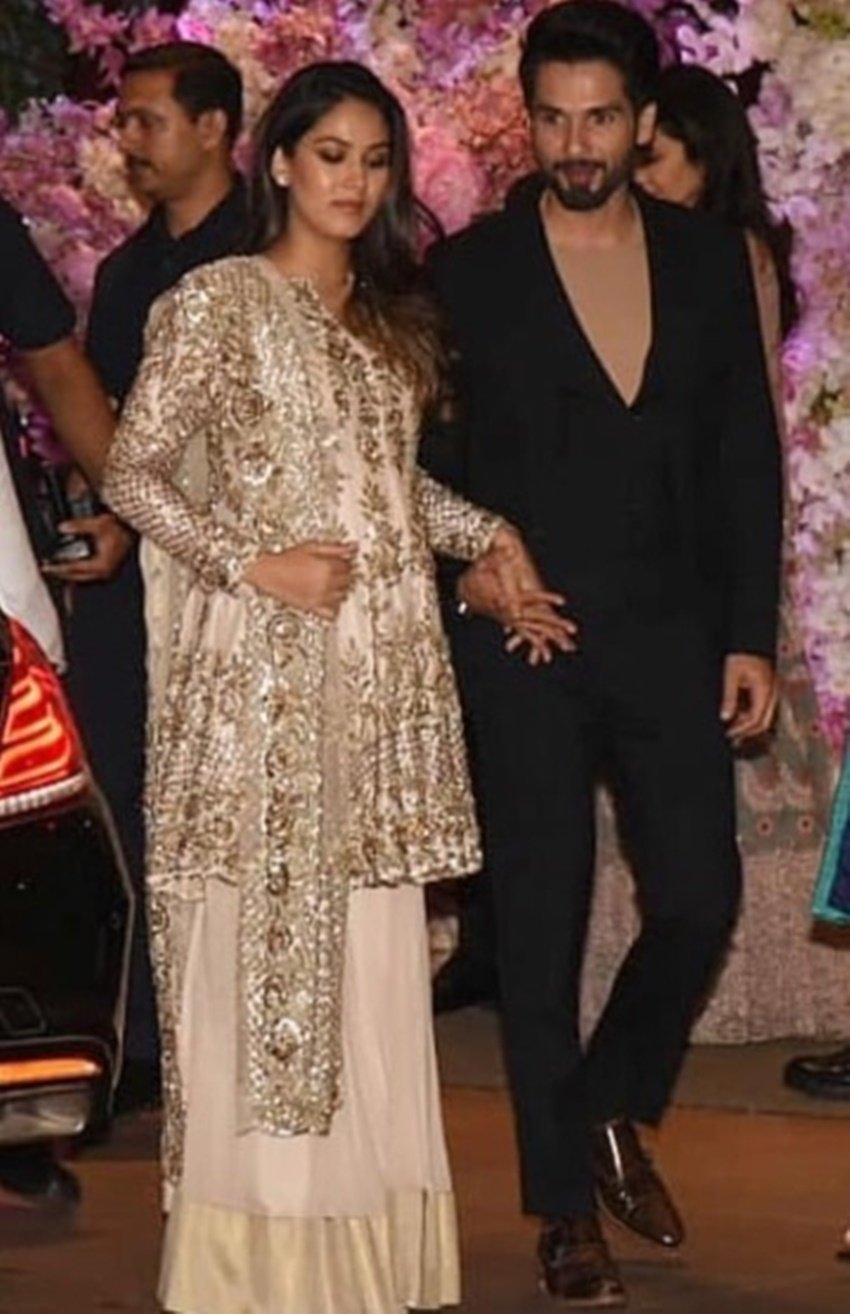 इस पार्टी के दौरान मीरा राजपूत हैविली प्रेग्नेंट थीं। शाहिद कपूर पूरी पार्टी में उनका हाथ पकड़े नजर आए थे।