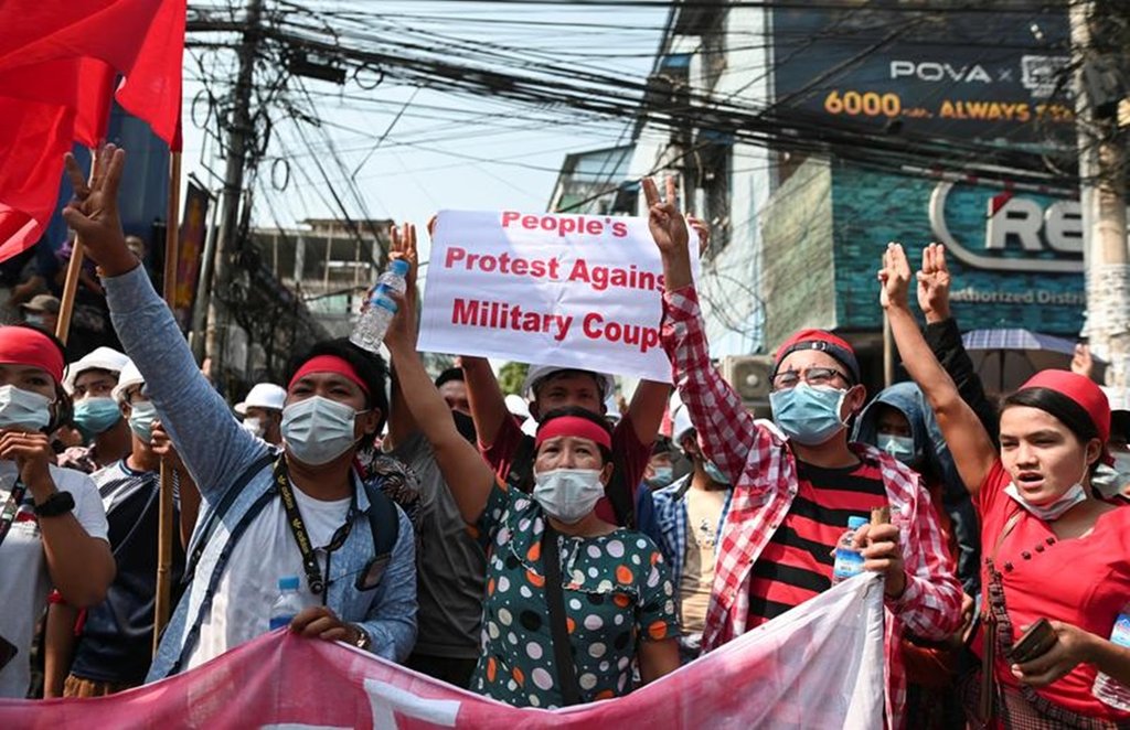 Myanmar, Coup Protestors
