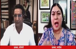 Anjana on kashyap, Aaj Tak ddebate show