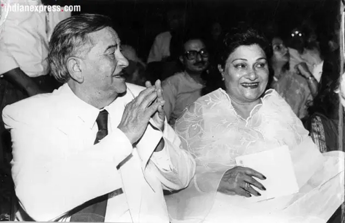 raj kapoor, krishna kapoor, vaijayanthimala