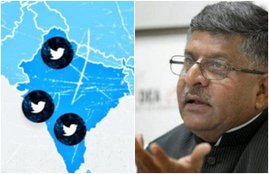 ravi shankar prasad, ashoke pandit, twitter shows wrong map of india