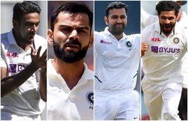 ravichandran ashwin Ravindra Jadeja Virat Kohli Rohit Sharma ICC Test Rankings