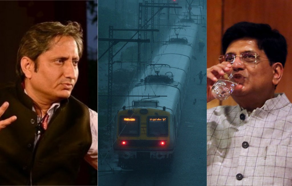 ravish kumar, indian railways, piyush goyal