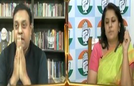 sambit patra, supriya shrinate, rahul gandhi