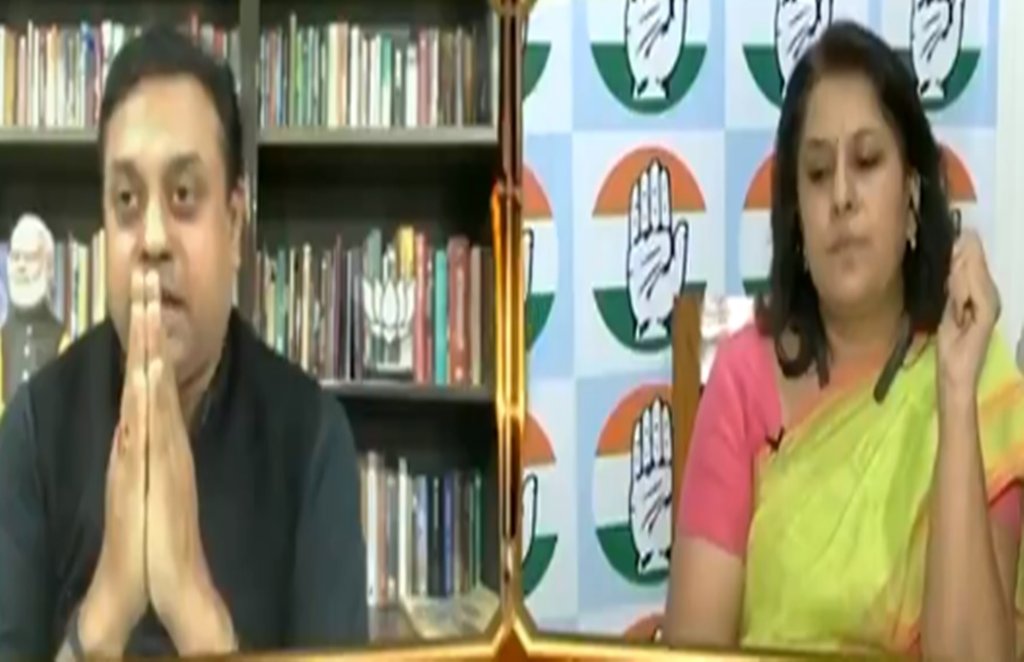 sambit patra, supriya shrinate, rahul gandhi