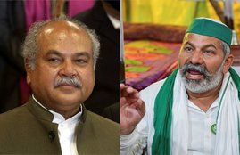 narendra tomar, rakesh tikait